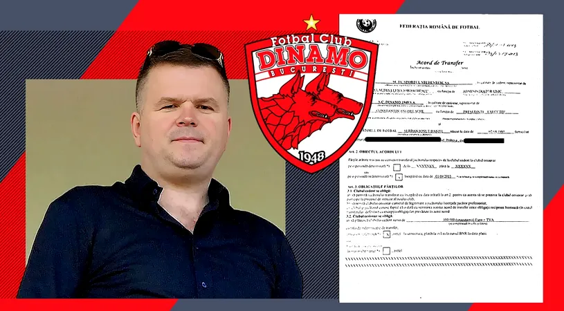 Dezvăluiri despre clauza de un milion de euro care o bântuie pe Dinamo și-i blochează ieșirea din insolvență. Incredibil, conducerea „câinilor” a făcut contractul. El este milionarul vinovat: „Nu semna Anghelache dacă nu-i spunea să o facă. Puteau să scape de o sută de ori”. VIDEO EXCLUSIV