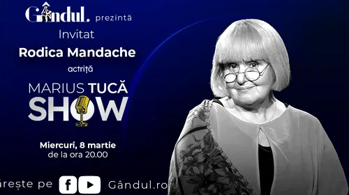 Marius Tucă Show începe miercuri, 8 martie, de la ora 20.00, live pe gândul.ro