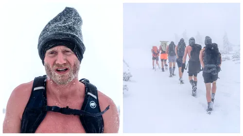 E de nerecunoscut. Fotbalistul de 34 de ani a participat la Iceman Challenge: a urcat pe un munte înghețat, la 3000 de metri, doar în bocanci şi pantaloni scurți