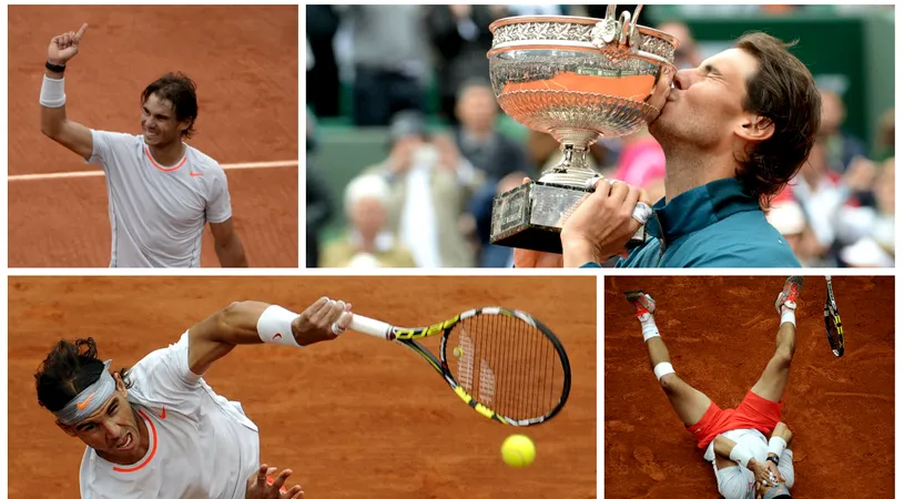 Nadal scrie istorie la Paris! Rafa, REGE pe zgura de la Roland Garros pentru a opta oară! Nadal - Ferrer 3-0 