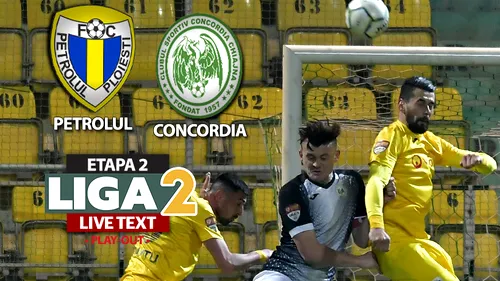 Concordia Chiajna câștigă pe ”Ilie Oană”, cu un gol norocos și după un meci controlat autoritar de Petrolul. Vajushi a ratat penalty în minutul 6