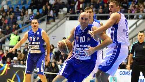 Szolnoki-BC Mureș, scor 68-76, în grupa H a FIBA Eurochallenge la baschet masculin