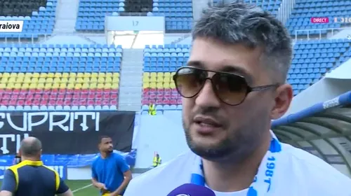 Florin Costea, apariție de senzație pe „Ion Oblemenco”, după promovarea echipei FC U Craiova în Liga 1: „Le doresc să revină unde le e locul, în primele trei din România!”