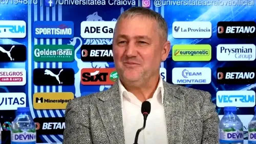 El va fi noul antrenor principal de la Universitatea Craiova. Mihai Rotaru a luat decizia finală