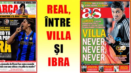 Ținte REALE!** Ibrahimovic în locul lui David Villa la Madrid?