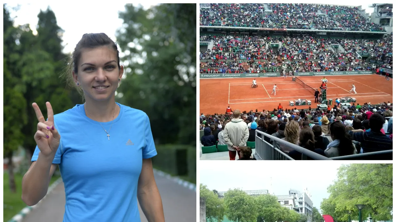 Corespondență de la Roland Garros. Halep cucerește Parisul. 15.000 de francezi au primit-o pe Simona cu 