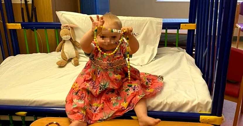 Un bebeluș născut cu 100 de tumori s-a vindecat miraculos. Micuța și-a revenit după aproape 1.000 de ședințe de chimioterapie