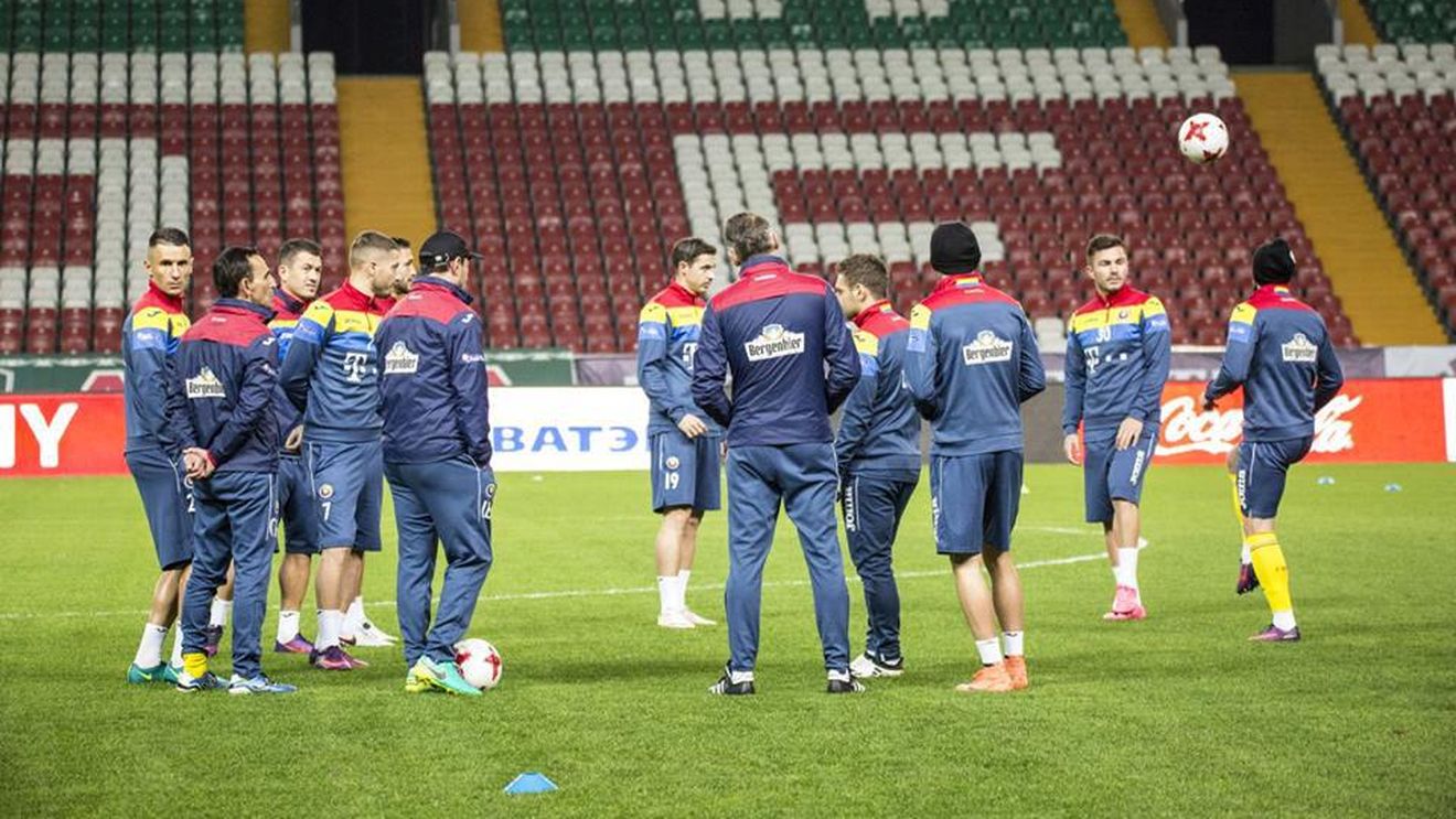 Tricolorii s-au antrenat la Groznîi înaintea meciului împotriva Rusiei. Andone: "Pentru mine nu e doar o partidă amicală, vreau să învingem"