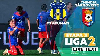 Chindia Târgoviște a făcut instrucție cu CS Afumați și ajunge la două victorii la rând în Liga 2! Cristian Neguț, spectacol la Buftea