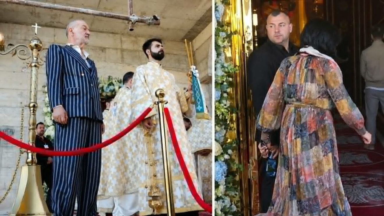 Luminița Becali, soția lui Gigi Becali, apariție rară. A venit special pentru sfințirea bisericii de suflet a miliardarului