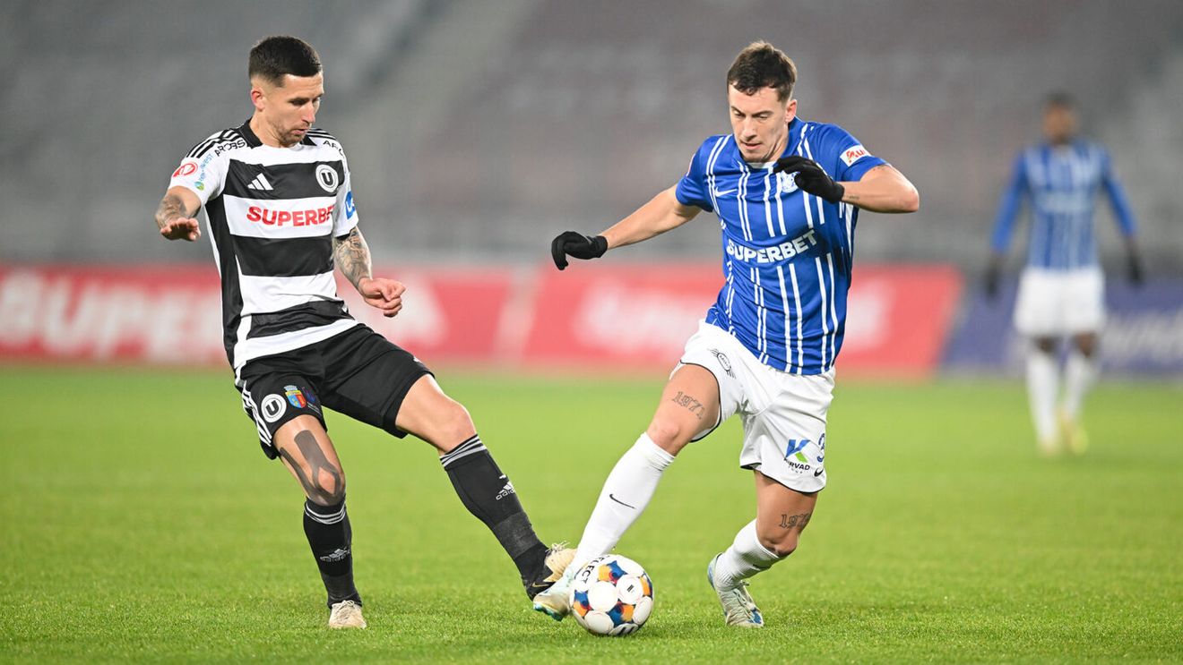 U Cluj - Farul Constanța 1-0, în etapa 21 din Superliga. Echipa ardeleană încheie anul pe locul 7