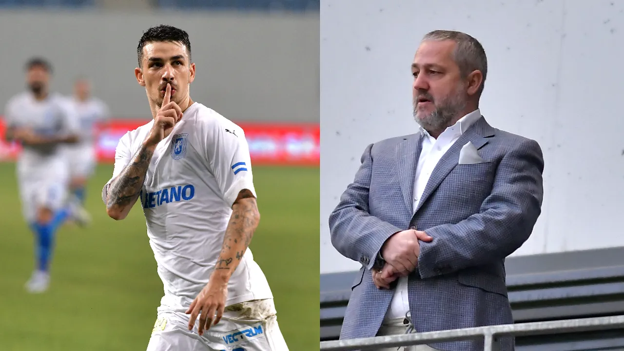 Scandal de proporții la Universitatea Craiova. Mihai Rotaru, război cu Sergiu Hanca după ce fotbalistul a cerut daune de 2.000.000 de euro. „Suspectez că a făcut penalty premeditat!”