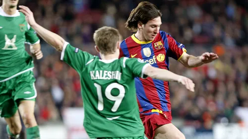 VIDEO Messi nu simulează niciodată!** VEZI ce jucător român i-a venit de hac!