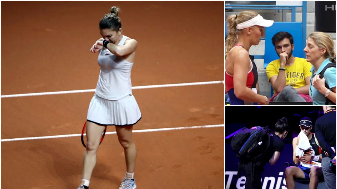 Toate jucătoarele din Top 5 au pierdut înainte de semifinale în prima săptămână a 'maratonului european pe zgură'. Clasamentul WTA rămâne neschimbat, DAR, în frunte cu Simona Halep, Top 3 acuză probleme fizice. Consecințe în program + campioana care anunță că ar putea schimba ceva
