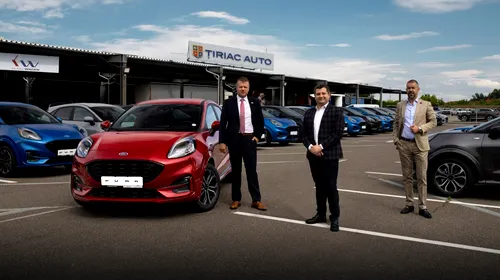 100 de Ford PUMA, livrate de Țiriac Auto, distribuitor autorizat Ford! intră în parcul Klass Wagen Rent-a-Car