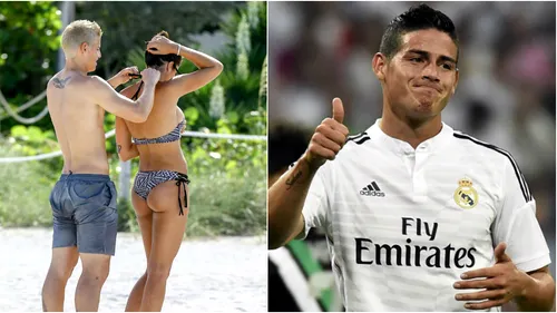 FOTO | James Rodriguez și-a schimbat look-ul, dar toate privirile au fost atrase de soția sa. Cum au fost surprinși în vacanță