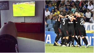 Reacția lui Bonucci, din fața televizorului, după meciul de la Severin: "Sunteți geniali! Acum, haideți cu toții..."