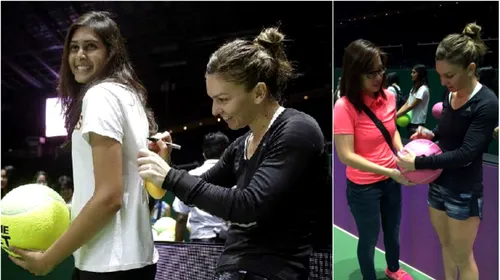 FOTO | Simona Halep a împărțit autografe neobișnuite la Singapore. „Sunt entuziasmată pentru că mă aflu aici”