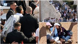 Nebunie la antrenamentul lui Novak Djokovic de la Monte Carlo! Agenții de securitate l-au scos pe sârb din încercuirile oamenilor | FOTO EXCLUSIV