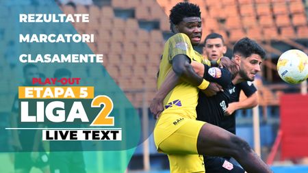 Liga 2, etapa 5 din play-out | Cele opt meciuri se dispută ACUM. Rezultat surpriză la Dumbrăvița în prima repriză, la Piatra Neamț se joacă sub semnul echilibrului