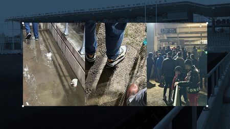 Imagini revoltătoare de la „Arcul de Triumf”: fanii s-au plâns că au stat în noroi la intrarea în stadion și au dat peste un râu în tribună, jucătorii și antrenorii au fost deranjați de starea gazonului: „Așa e mereu aici”. FOTO EXCLUSIV
