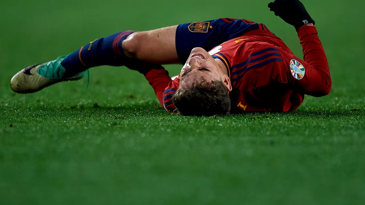 Accidentare teribilă a lui Gavi de la FC Barcelona! Ratează și EURO 2024
