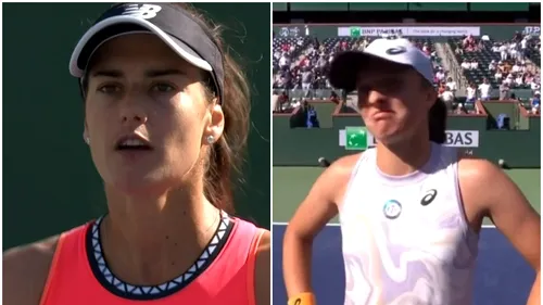 Stupoare la meciul Sorana Cîrstea - Iga Swiatek de la Indian Wells! Poloneza, avertizată de arbitrul de scaun înainte ca partida să înceapă! Ce regulă a încălcat