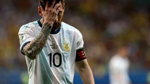 Copa America 2019 | O nouă dezamăgire pentru Messi? VIDEO | Argentina, record negativ stabilit în eșecul cu Columbia