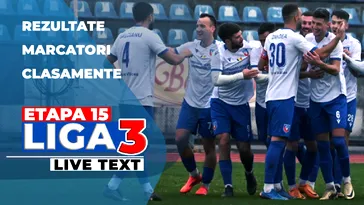 Liga 3, etapa 15, ultima din 2024 | 21 de meciuri se dispută astăzi. Ultima echipă rămasă neînvinsă și cele nouă calificate deja matematic în play-off