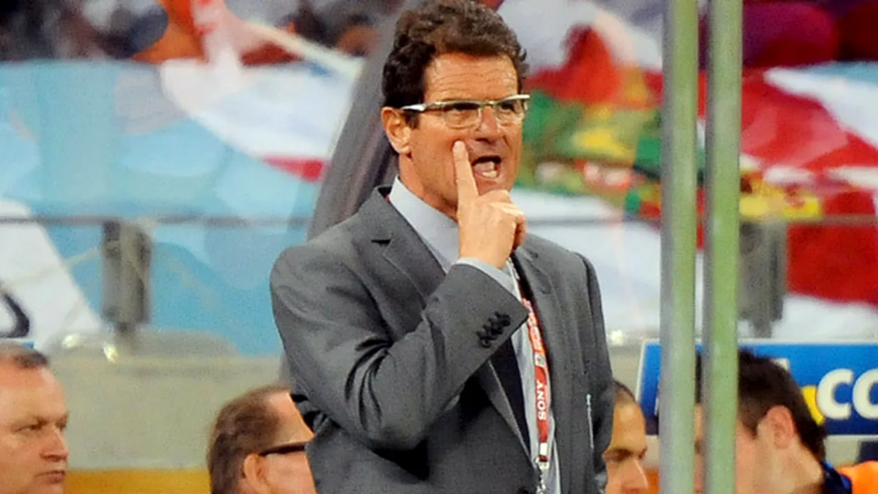 Fabio Capello își va da demisia, **dacă Anglia nu va trece de grupe