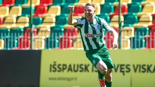 Liviu Antal a înscris pentru Zalgiris în prima etapă din 2019. Brănescu, debut la formația din Lituania