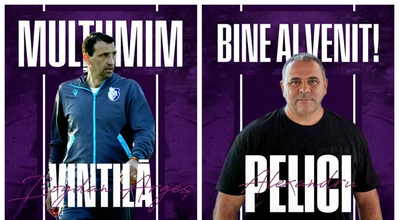 Bogdan Argeș Vintilă e istorie la Campionii FC Argeș, Alexandru Pelici este noul antrenor al echipei piteștene