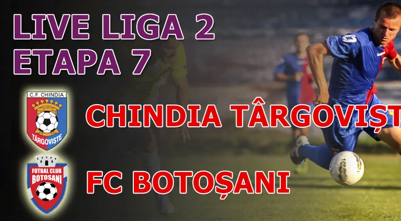 Chindia - FC Botoșani 2-0!** Șerban și Perianu au contribuit decisiv la prima victorie a târgoviștenilor