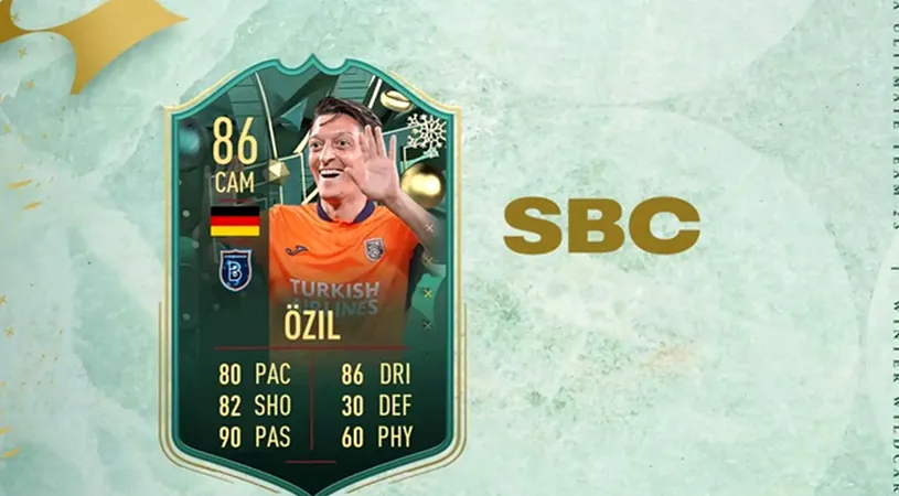 Mesut Ozil în FIFA 23! Gamerii pot obține cardul la un preț de sub 50.000 de monede