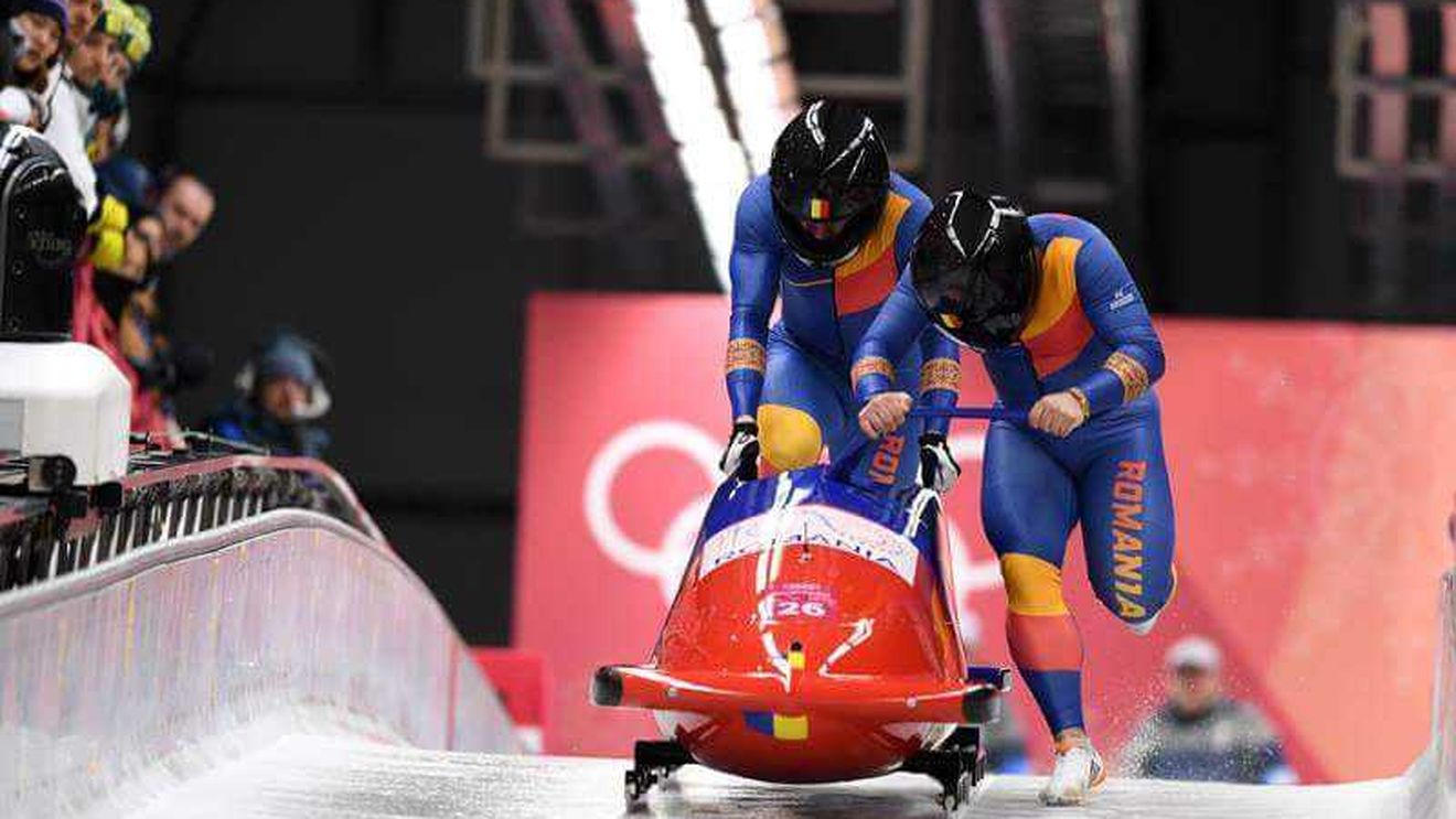 Un nou AUR continental la bob. Mihai Tentea și Ciprian Daroczi - campioni europeni la dublu U23