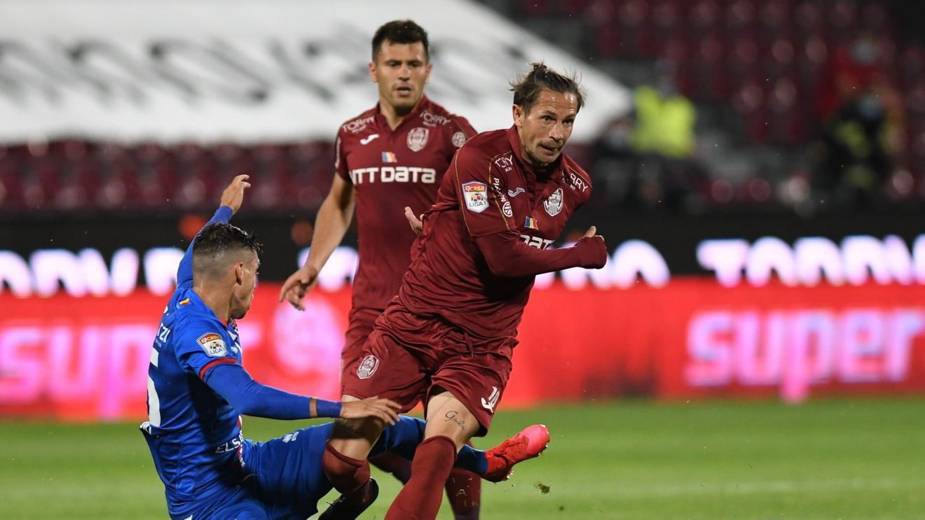 CFR Cluj - Botoșani 1-0 | Video Online în etapa a 9-a din play-off. Ciprian Deac a înscris din penalty. Fără Dan Petrescu, clujenii sunt la un punct de Craiova