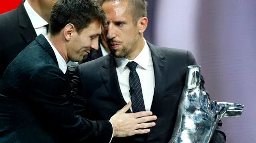 Lecție de fair-play la nivel înalt! Messi l-a felicitat pe Ribery pentru titlul de cel mai bun jucător