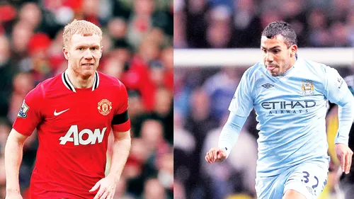 Veteranul sau renegatul?** Scholes a revenit în ianuarie la United. Tevez a  jucat joi la City, în premieră din septembrie