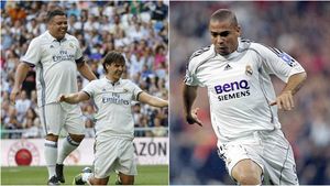 "Grăsuțul" e puțin spus! FOTO | Brazilianul Ronaldo, greu de recunoscut. Cum a apărut la meciul legendelor dintre Real și AS Roma