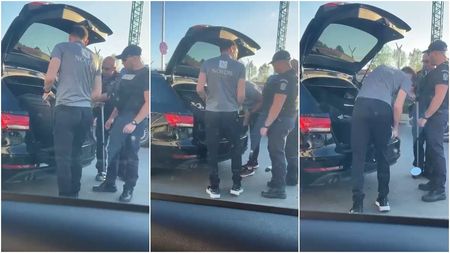 Până și arbitrii meciului FCSB - CFR Cluj au fost controlați „la sânge” la intrarea în Stadionul Steaua! Jandarmeria le-a verificat bagajele | VIDEO