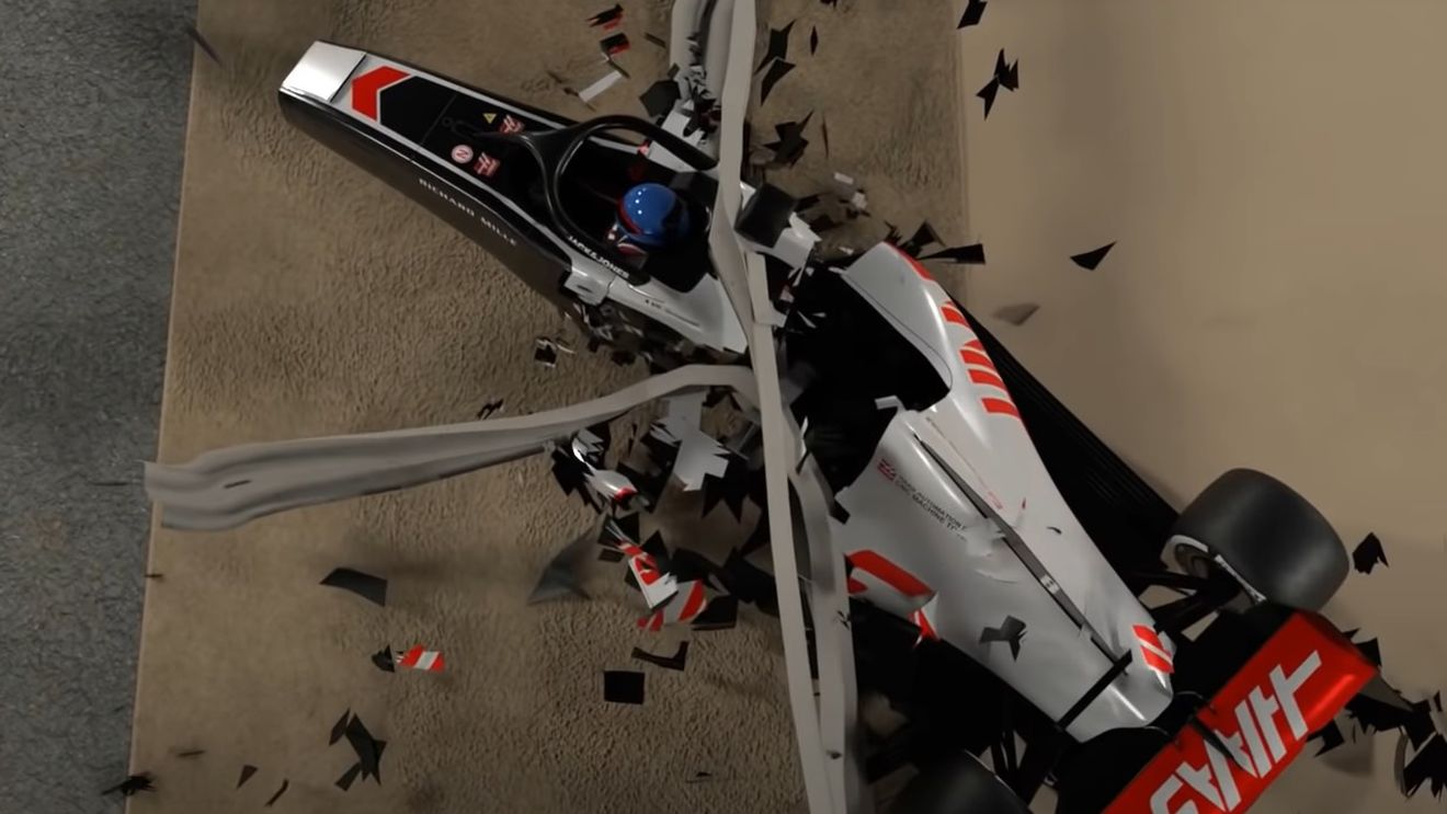 Imagini spectaculoase, în slow motion! Cum arată reconstituirea accidentului grav suferit de Romain Grosjean în Formula 1 | VIDEO