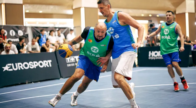 Campionul european de baschet 3x3, Bogdan Popescu, a făcut spectacol la turneul de la Timișoara: L-a imitat perfect pe Steph Curry. FOTO