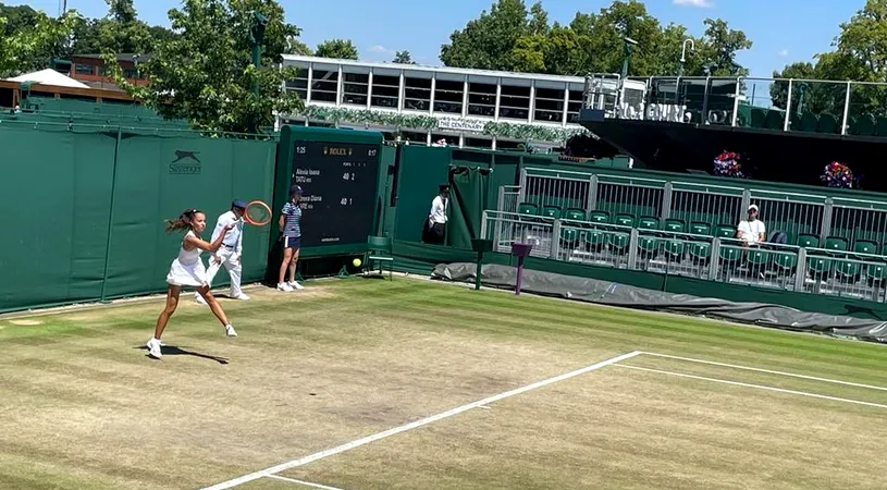 Alexia Tatu, câștigătoarea Wimbledon U 14, a pierdut acum în finala unui turneu din România!