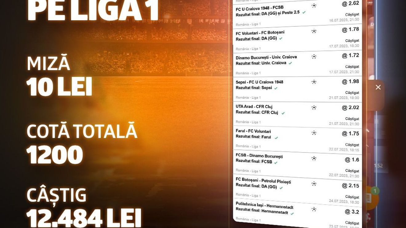 ADVERTORIAL | Bilet de 10 pe Liga 1