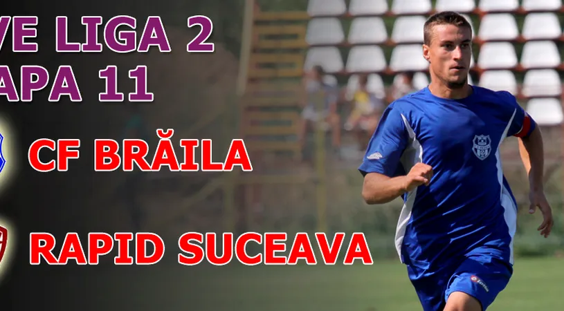 Cât noroc!** Ciocâlteu aduce victoria în minutul 94: CF Brăila - Rapid CFR 1-0!
