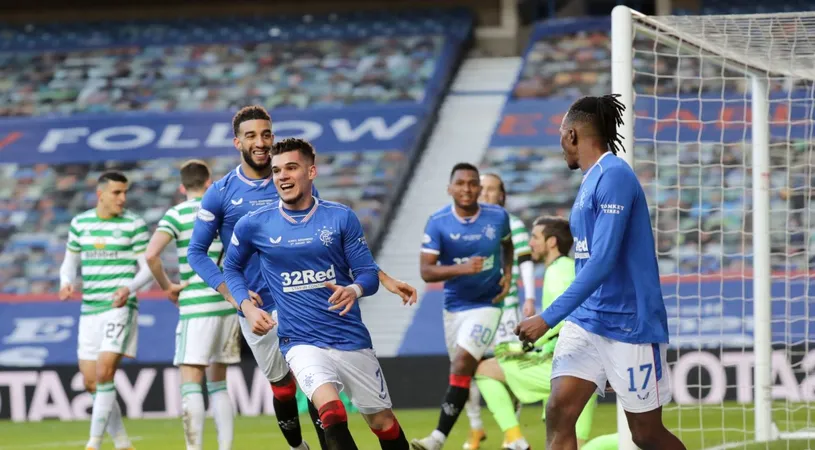Rangers - Celtic 1-0. Ianis Hagi, la un pas de titlu în Scoția după încă o victorie mare! A fost aproape de gol: „A avut un impact imediat” | VIDEO