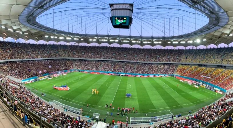 Atmosferă fabuloasă pe Arena Națională! Bannerul care a făcut senzație la meciul lui FCSB cu Dunajska Streda: „40.000 de motive pentru care suntem Steaua!”