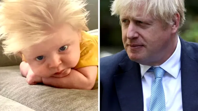 Bebelușul care seamănă izbitor cu Boris Johnson este pregătit pentru o nouă tunsoare după ce premierul a demisionat