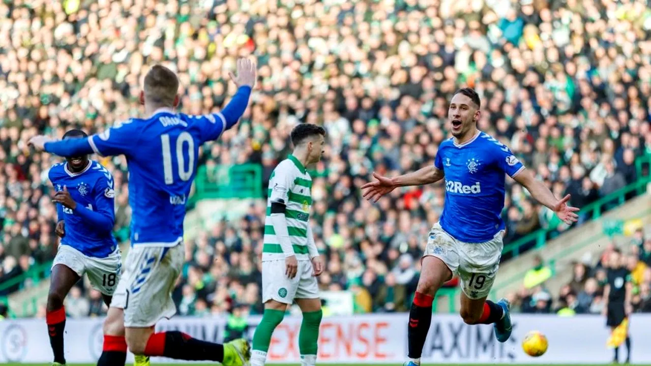 Rangers, victorie istorică în marele derby cu Celtic! Trei goluri, penalty ratat și cartonaș roșu în 