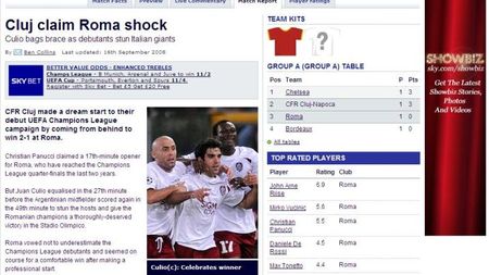 "Culio a scris o mică pagină din istoria Champions League!"